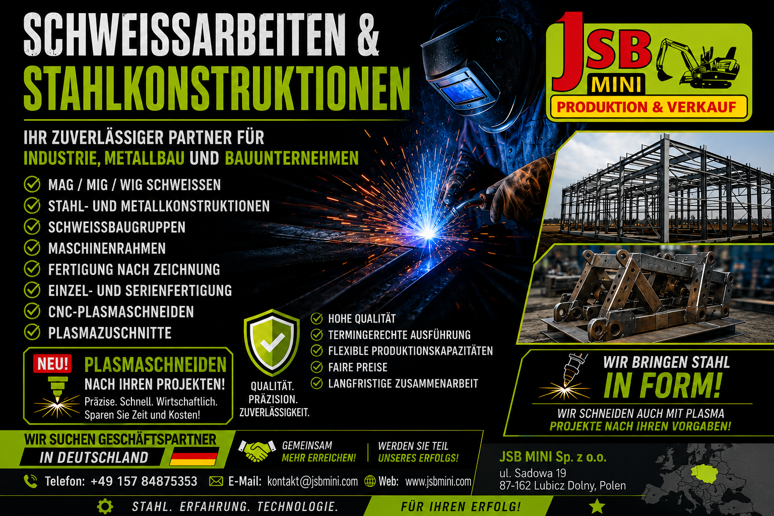 Schweißarbeiten Stahlbau & CNC-Plasmaschneiden-nach Zeichnung – Bild 1